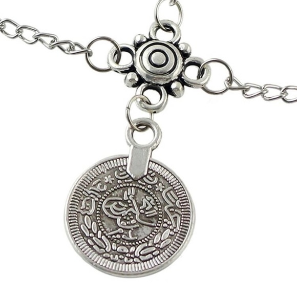 3/$30 Silver Coin Leg Chain - Picture 3 of 6